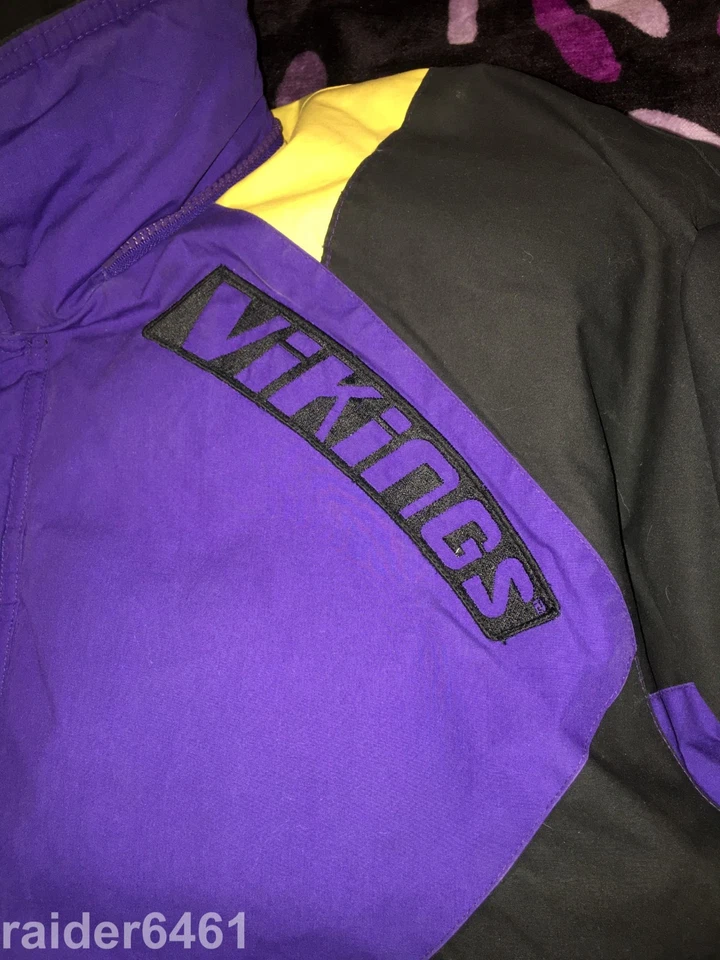 Chaqueta Parka de Invierno Bordada First Down Team NFL Minnesota Vikings Mediana Hombres Foto 4 de 4