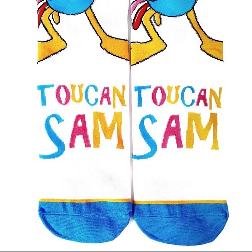 Odd Sox Froot Loops Cereal Crew Socks Mens Womens Mascot Toucan Sam Novelty Gift - Picture 5 of 7
