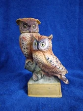 1973 SCREECH OWL LIONSTONE WHISKEY DECANTER BOTTLE PORCELAIN VINTAGE...