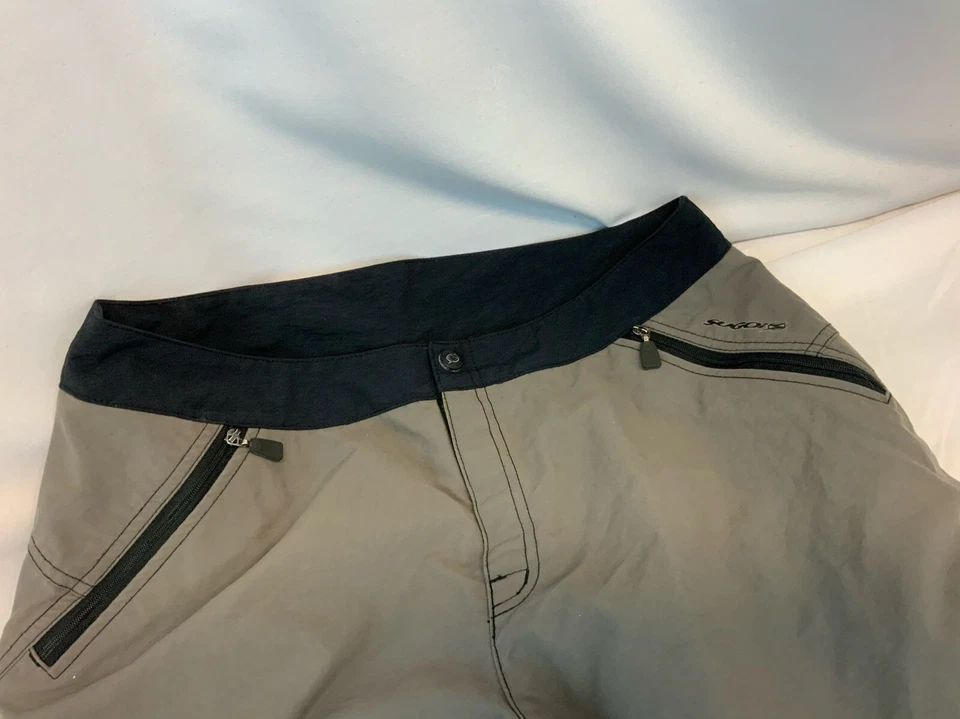 "Pantalones de ciclismo Sugoi Capri L para mujer color nailon tostado 22"" entrepierna excelente YGI D1-180" Foto 4 de 4