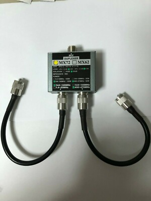 MX72 HAM Antenna Combiner VHF/UHF Frequency Linear Transit Station Duplexer F1