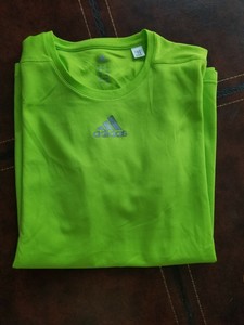 lime green adidas shirt