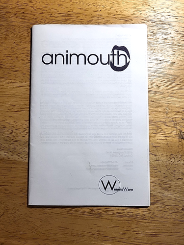 Animouth for Commodore Amiga, Animated Speech Vintage Software, 1 disk, 1 manual - Afbeelding 3 van 8
