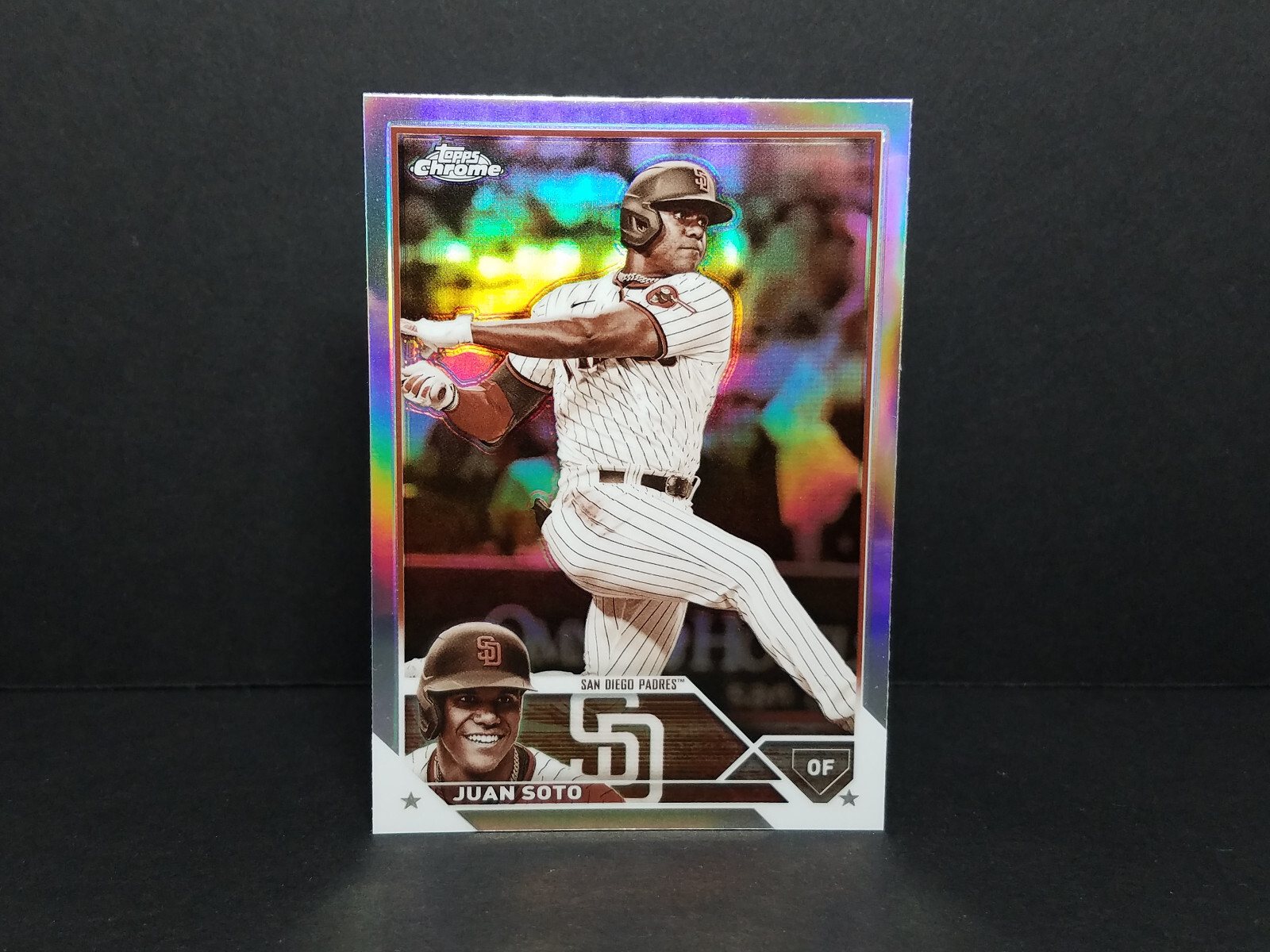 2023 Topps Chrome #100 Juan Soto, San Diego Padres - Sepia Refractor Parallel
