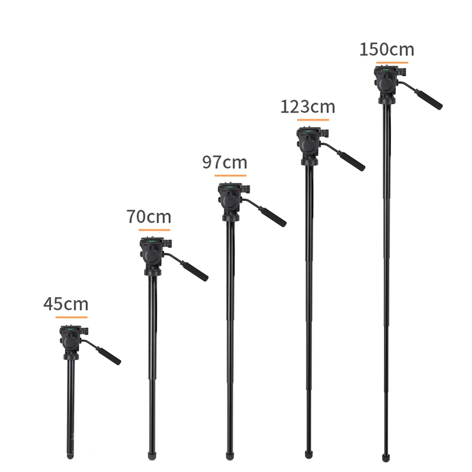 ZOMEI Q310 Professional Aluminum Alloy Camera Video Tripod 4-Section Extendable - Image 3 of 4