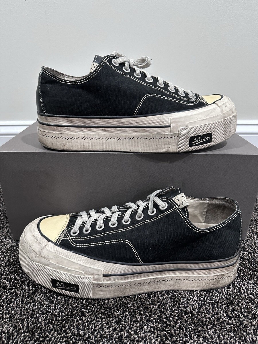 Visvim Skagway LO G. Pattern Black Canvas Sneaker | eBay