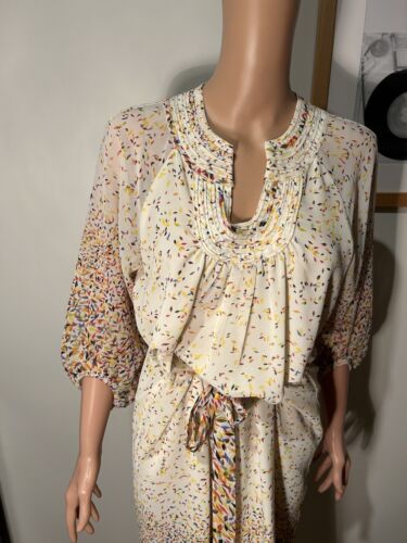 Leonard St Chiffon tie Waist dress. Size 10 Approximately Gorgeous! - Picture 2 of 7