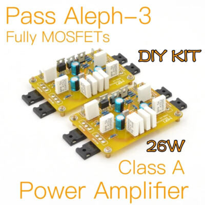 1Paar Pass Aleph-3 Voll-MOSFETs Klasse-A-Leistungsverstärker 26W Fertige Platine