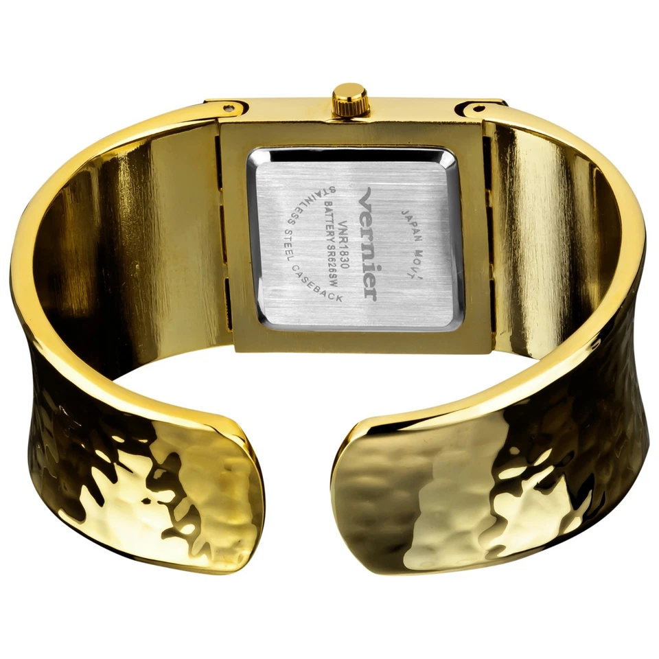 Reloj brazalete martillado Vernier para mujer Foto 3 de 4