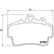 Satz Bremsbeläge Bremsklötze vorne für Porsche Boxster 986 987 Cayman | 24457