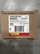Square D Homeline HOM120PCAFI 20-Amp AFCI Plug-On Neutral Breakers