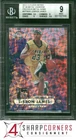 2012 FLEER RETRO METAL UNIVERSE PRECIOUS METAL GEMS PMG LEBRON JAMES #/100 BGS 9