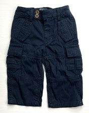 New With Tags Polo Ralph Lauren Boys Classic Navy Blue Cargo Pants sz 12m