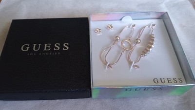 GUESS TWO BRACELETS & STUD  BOXED SET