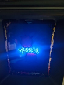 Warrior Vectrex Game with Custom Box and Overlay (Black Box and Cart)