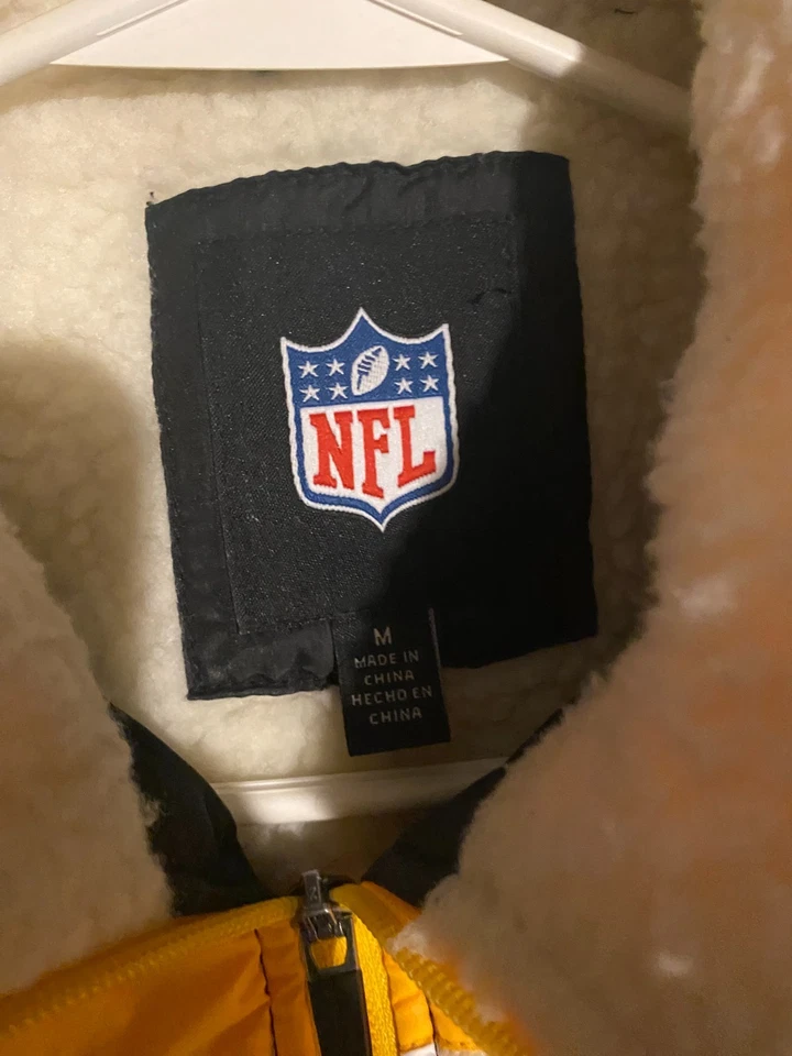 Jaqueta de inverno NFL Team Pittsburgh Steelers preta tamanho M leitura - Imagem 2 de 3