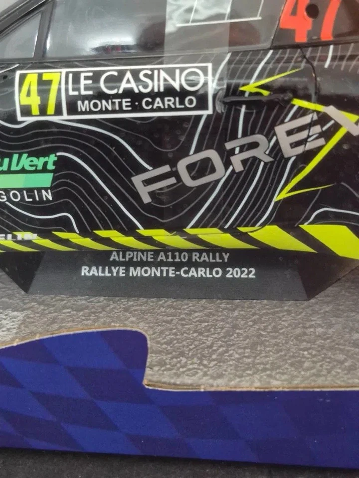 Solido 2022 Delecour Guigonnet #47 Alpine A110 Rallye 1:18 Monte Carlo 1801618 - Image 2 of 4
