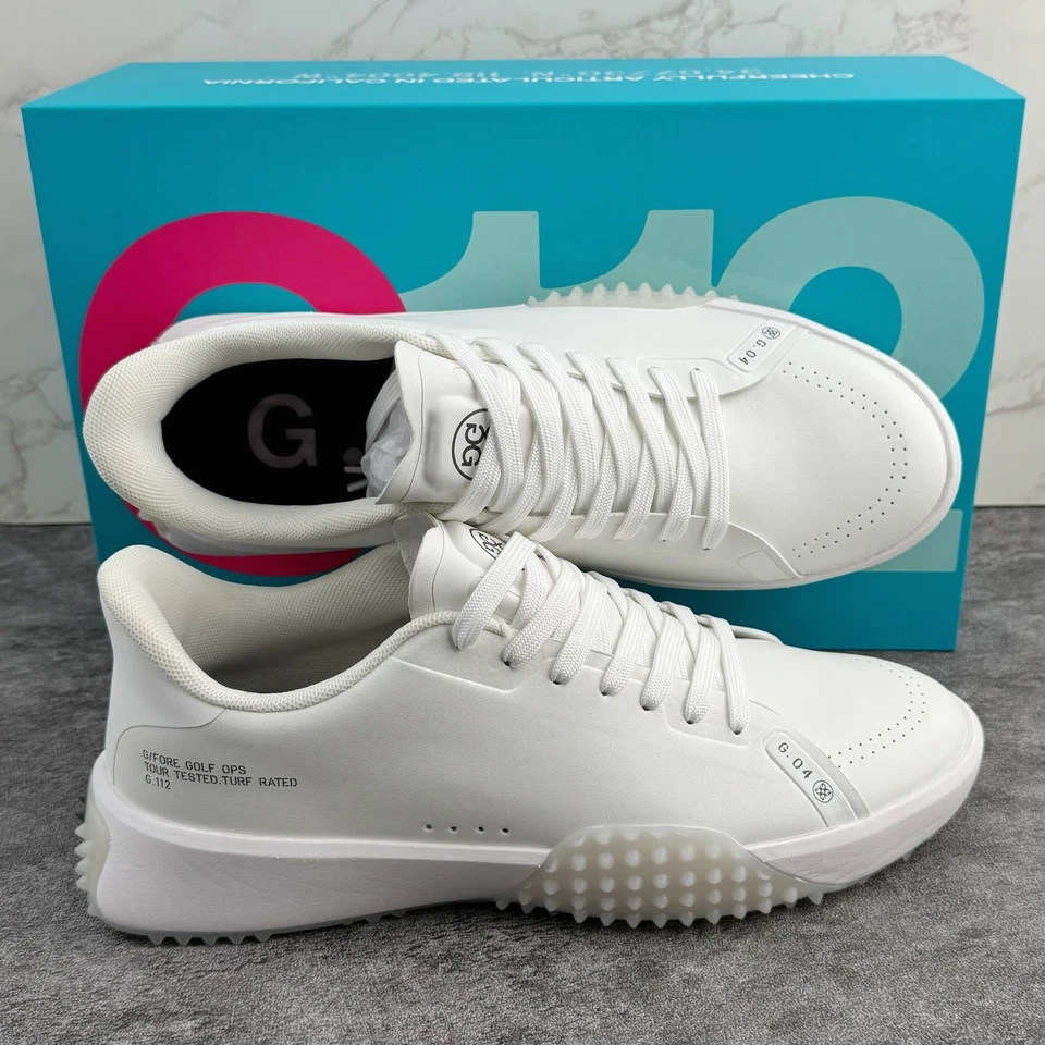 G/Fore Fore G4 G.112 Men's Golf Shoe Sneaker SNOW/WHITE US 10 11 12 - Image 2 of 4
