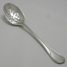 ALBI Pattern Christofle Silver Service Cutlery Pierced Straining / Serving Spoon
