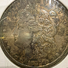 1889 Philadelphia Mint Morgan Silver Dollar $1 US 90% Silver Coin