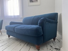 Made Velvet 2 Seater Sofa Peacock Blue Colour Great Condition Collection Only