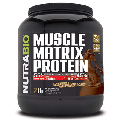 Nutrabio Muscle Matrix Protein Powder - 25G Of Protein Per Scoop - Whey Isolate