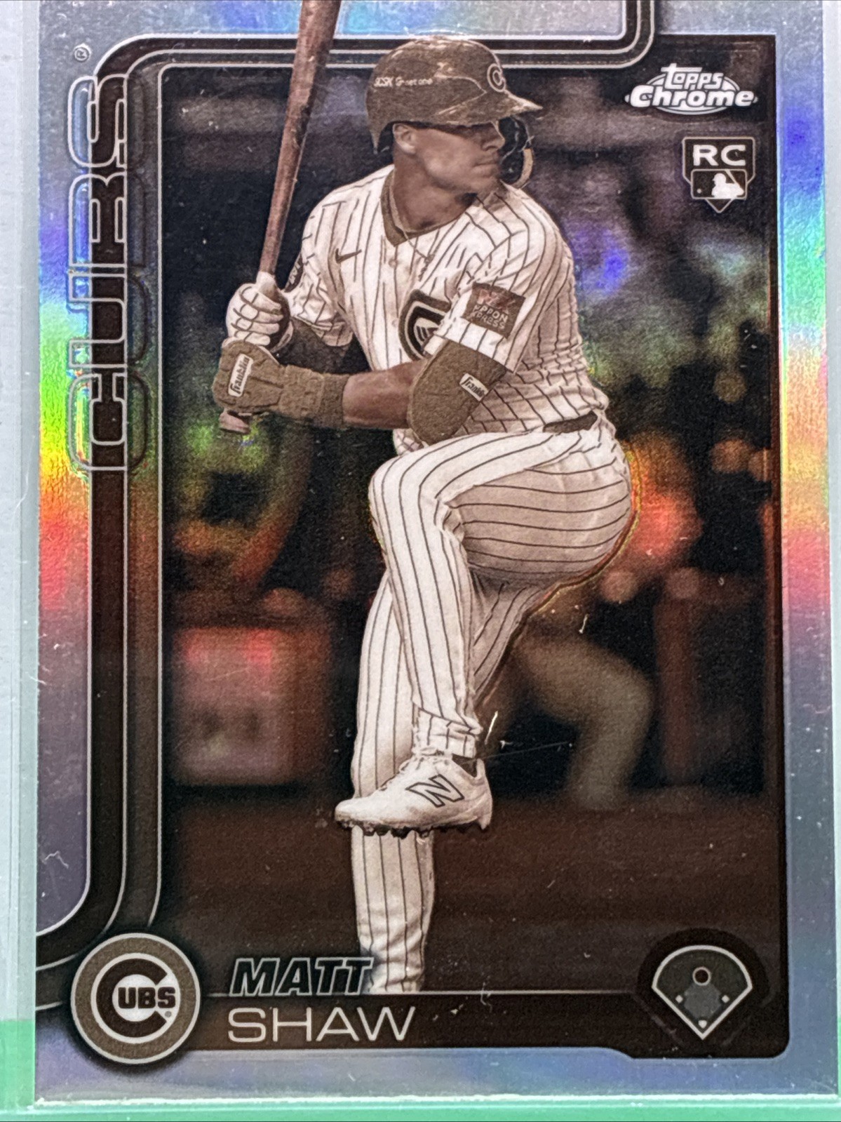 2025 Topps Chrome - Matt Shaw #219 Sepia Refractor (RC)