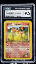 Blaine’s Charmander #61 1st Edition Gym Heroes 2000 Pokemon CGC 9.5 🔥
