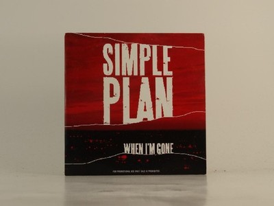 SIMPLE PLAN WHEN I'M GONE (D94) 1 Track Promo CD Single including Card Sleeve LA