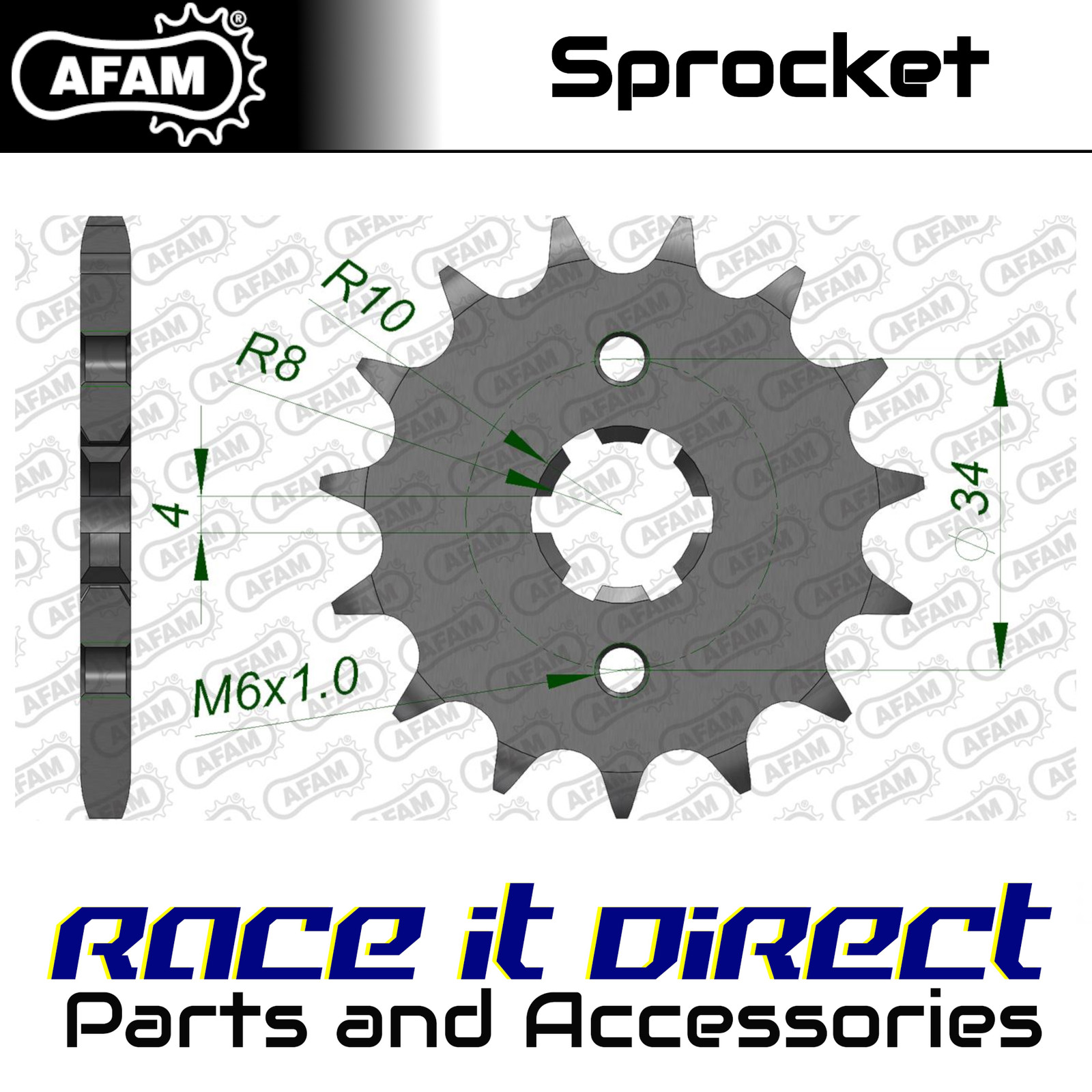 Sprocket for BETA RR 125 Enduro 2009 16T Front AFAM