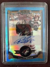 15-16 OPC Platinum Blue Rainbow Auto Tobias Rieder Arizona Coyotes 