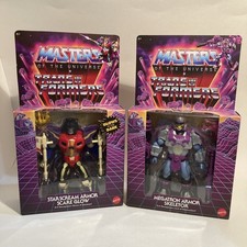 TRANSFORMERS MOTU MEGATRON ARMOR SKELETOR & STARSCREAM ARMOR SCARE GLOW NEW