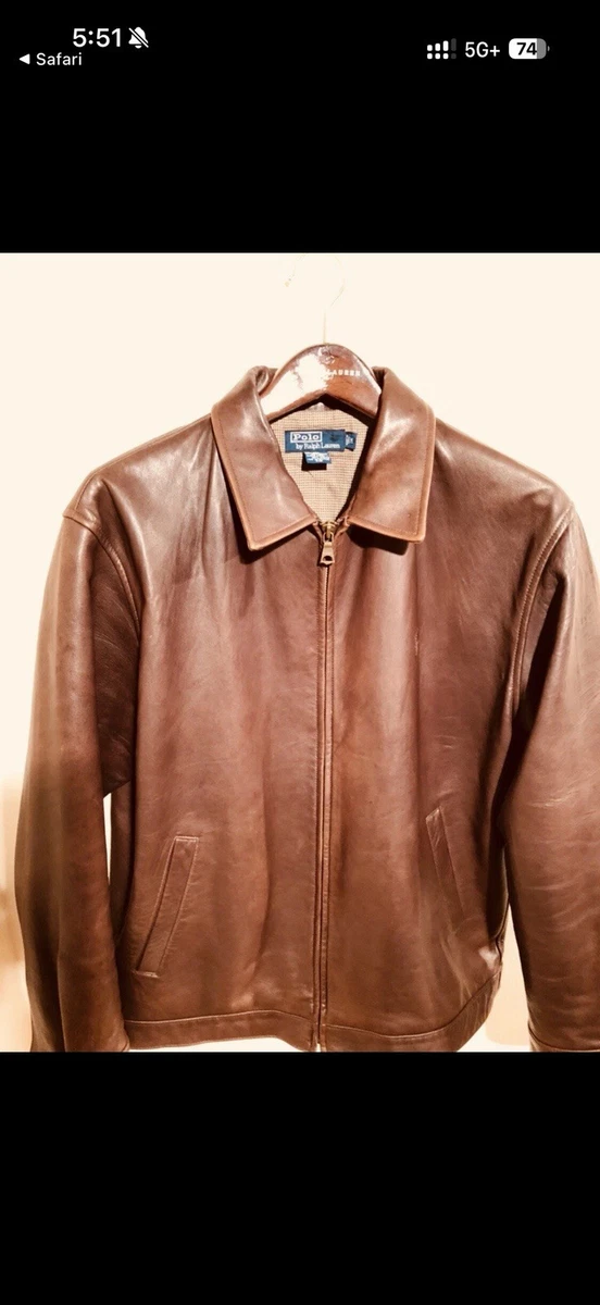 激レア　POLO SPORT CWU型　leather jacket Vintage Ralph Lauren POLO SPORT Leather Jacket LARGE | eBay