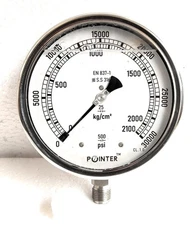 MACHINE & SPARES High Pressure Gauge 2100-KG/30000 PSI, Hydraulic Pressure Gauge