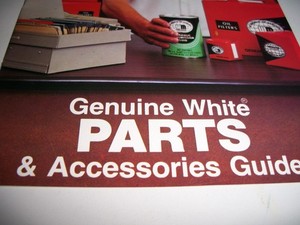 1970's Genuine White PARTS & Accessories Guide WM farm equipment, paint, Radios