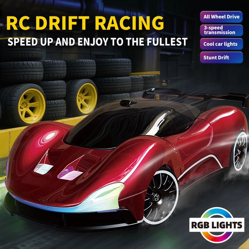 High Speed RC Drift 1:20 Cars Sports 4WD Remote Control Racing Car toy GifekkHa - Image 2 of 4