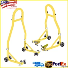Professional Heavy-Duty Motorcycle Stand for Front and Rear Wheels Stand Lift
