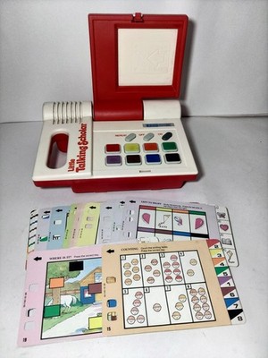 Vintage V-Tech Little Talking Scholar w/ 25 Double Sided Learning Cards - Works