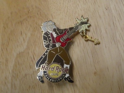 Hard Rock Cafe pin Philadelphia Ben Franklin Lightning Guitar 2008