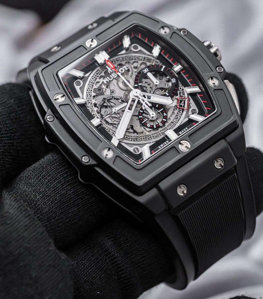 ★87MM★ Mmlg PLAY HEAVY HFT AUTHENTIC NAVY Hublot Spirit Of Big Bang Black Magic 45 mm Ceramic $26K