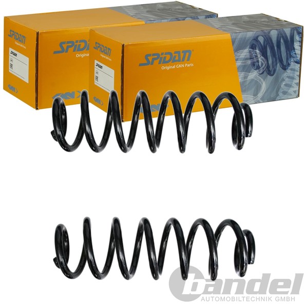 2X Spidan Fahrwerksfedern Satz Hinten Passend FÜR Vw Passat Tiguan Touran-image