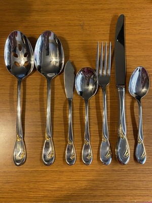 Oneida Golden Calla Lily Stinless Flatware Your Choice EXC!