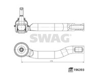 Swag Spurstangenkopf Gelenkkopf 33 11 2151 FüR Ford Ranger TKE Ecoblue 4X4 Tdci