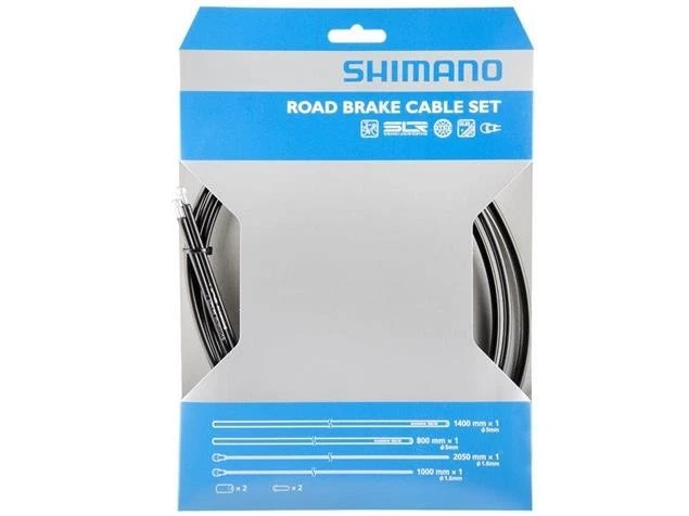 Shimano Bremszug Road Edelstahl 1000 mm / 2050 mm – SIL-TEC beschichtet, schwarz - Bild 1 von 1