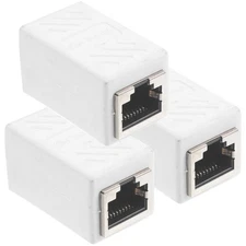3 Pcs Network Cable Connector Ethernet Adapter Extender Cat 6 Coupler