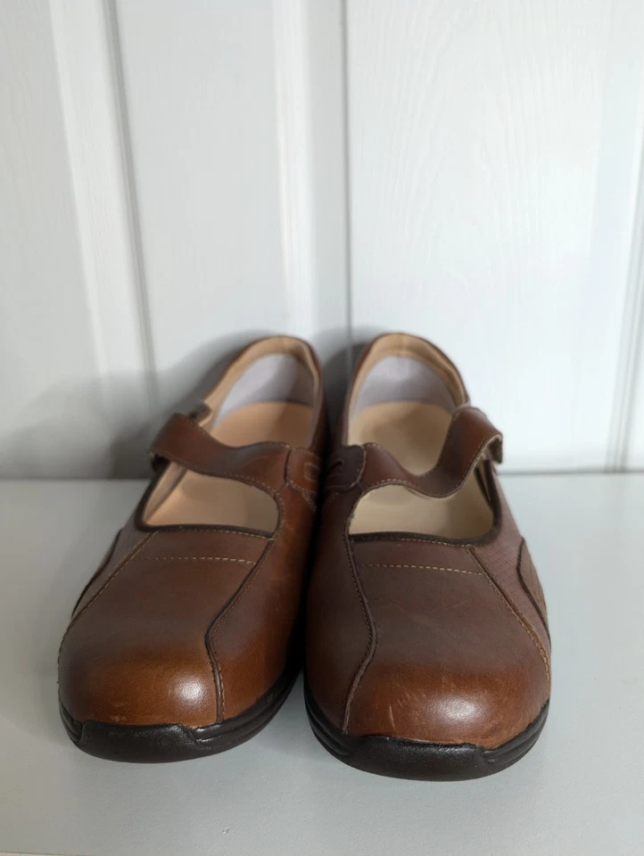 Drew Womens Shoes Heather Mary Jane Comfort Size  11 Orthopedic Brown Leather - Image 2 of 4