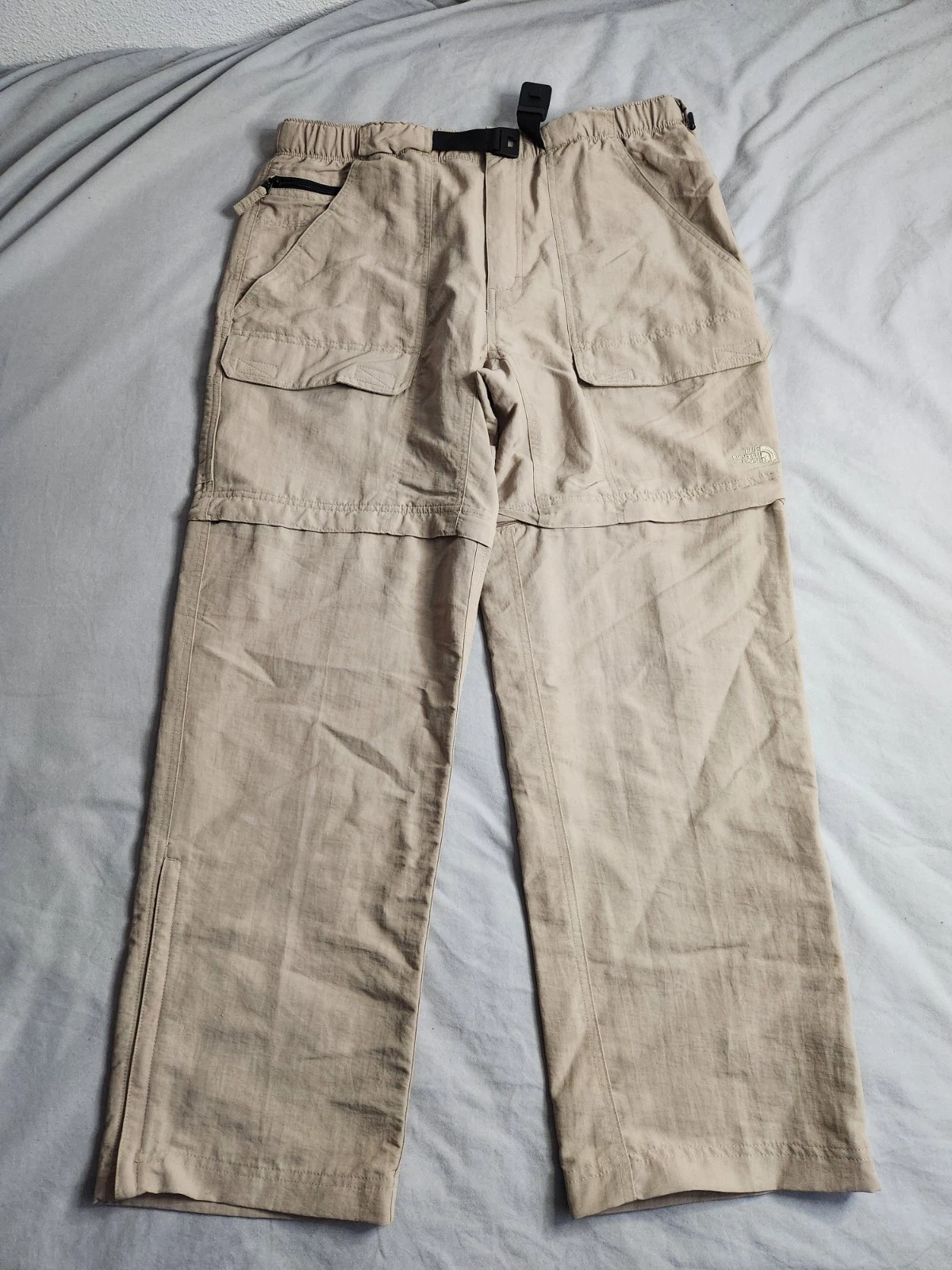 Vintage North Face Paramount Convertible Pants Mens Size Large Short Beige NEW