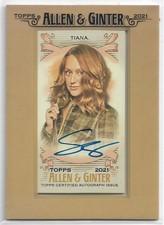 2021 Topps Allen & Ginter Sarah Tiana #FMA-STI Mini Framed Auto Comedian