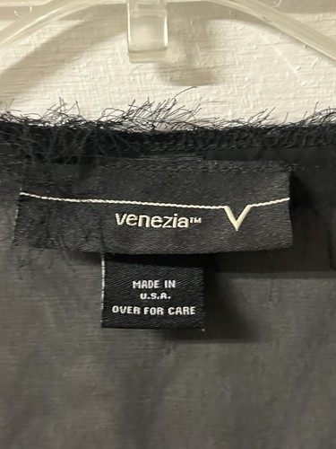 Venezia transparentes Damenbluse zum Binden schwarz Witchy Goth Fee Grunge Größe 18/20 - Bild 5 von 6