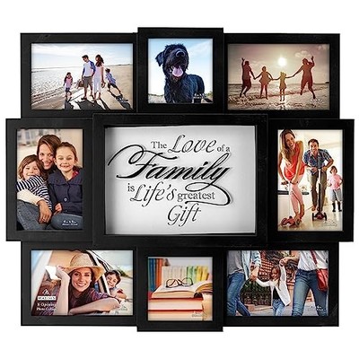 International Designs The Love of a Family Dimensional Collage Black Picture ...